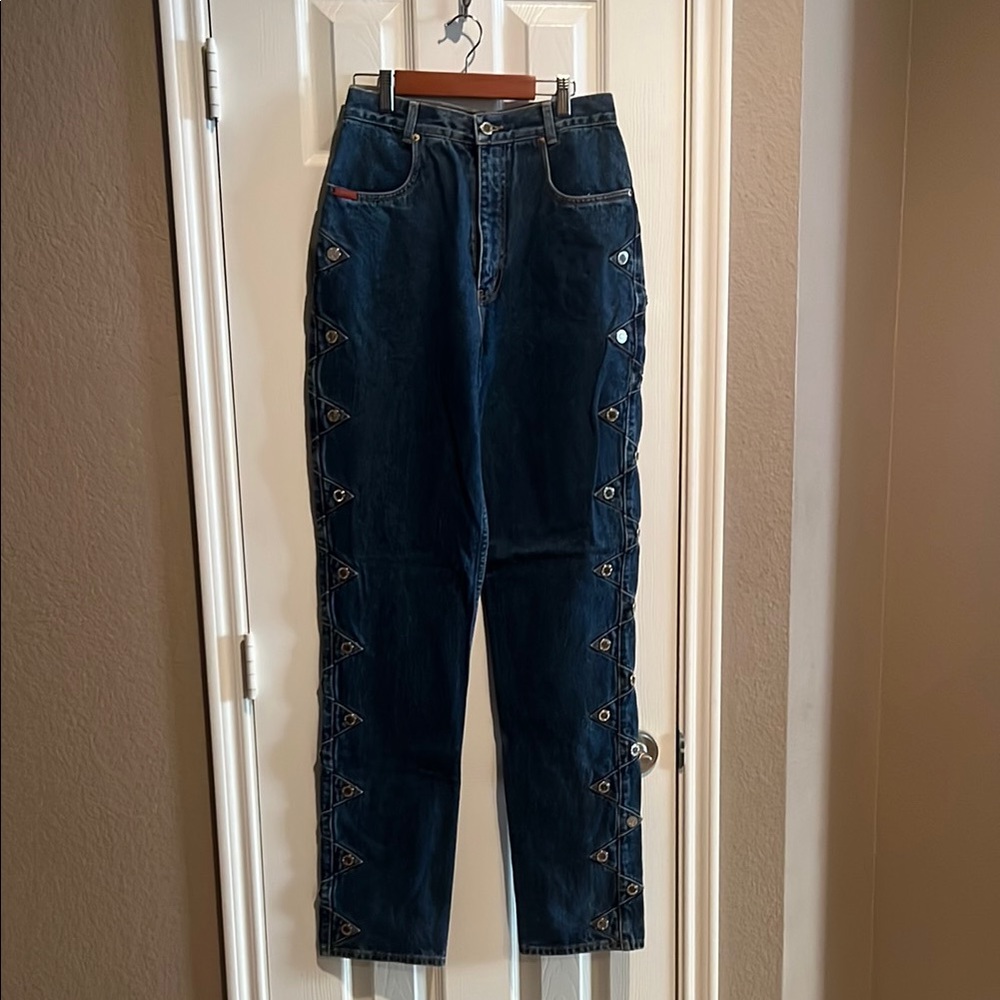 Vintage Lawman Western Jeans with Rivet Side Details